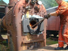 John tænder op ved prøveopfyringen 1. juni 2003