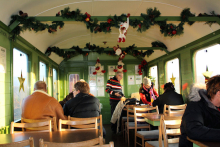 Julestemning i cafevognen 12. dec. 2009