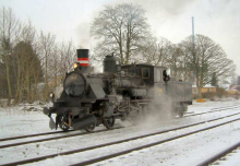 K 564 i den kolde sne. Høng 24. februar 2007 Foto Lars B. Christiansen