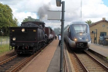 Veterantoget møder DSB IC4 i Jyderup